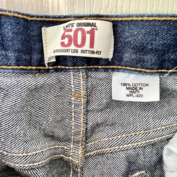 Vtg Levis 501 XX Jeans Mens 40x30 Blue Button Fly Straight Leg Medium Wash Denim - Picture 14 of 14
